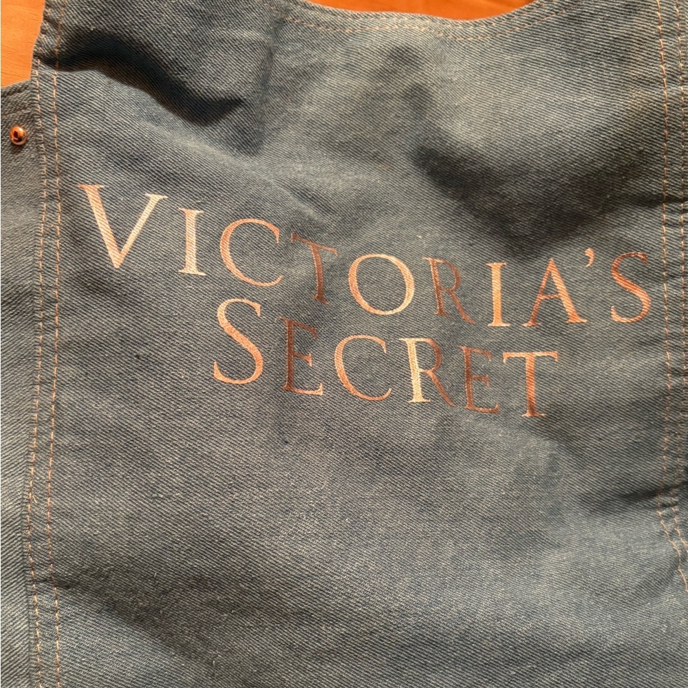 Denim Victoria Secret Tote Bag - Picture 2 of 9
